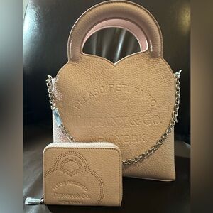 Tiffany & Co. Return to Tiffany Mini Bag in Pink w/ matching wallet NWT